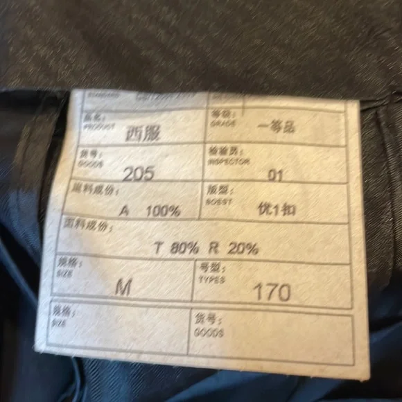 Men’s Suit jacket, pants and vest Black Wedding Church Special Occasion Medium